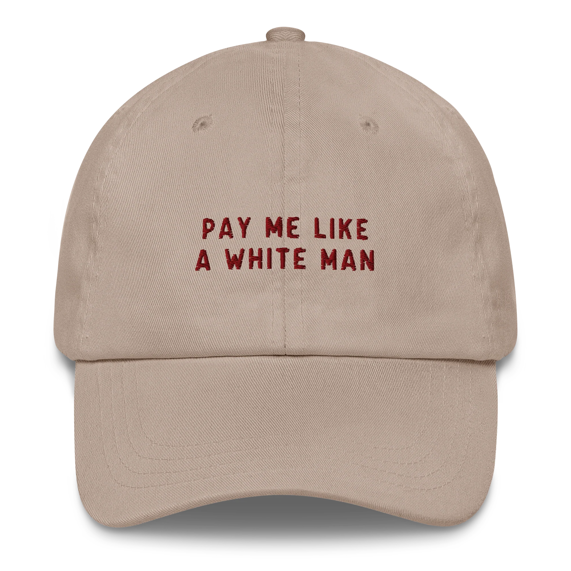 Pay Me Like a White Man Feminist Embroidered Cap - Image 4
