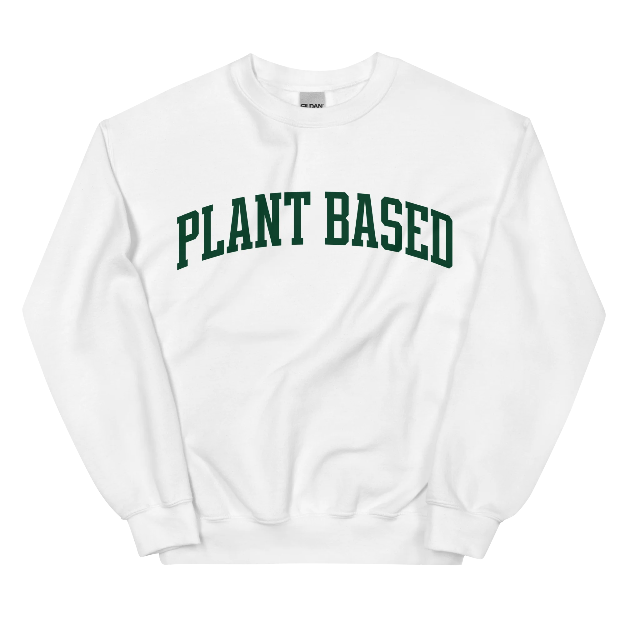 Plant Based Vegetarian Vegan Varsity Sweatshirt - Image 3