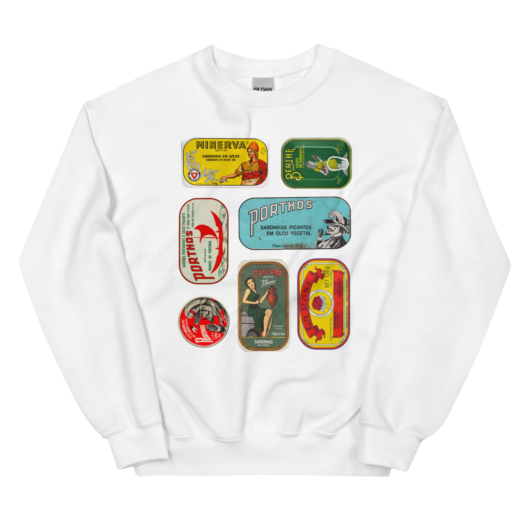 Portuguese Canned Sardines Crewneck Sweatshirt - Image 3