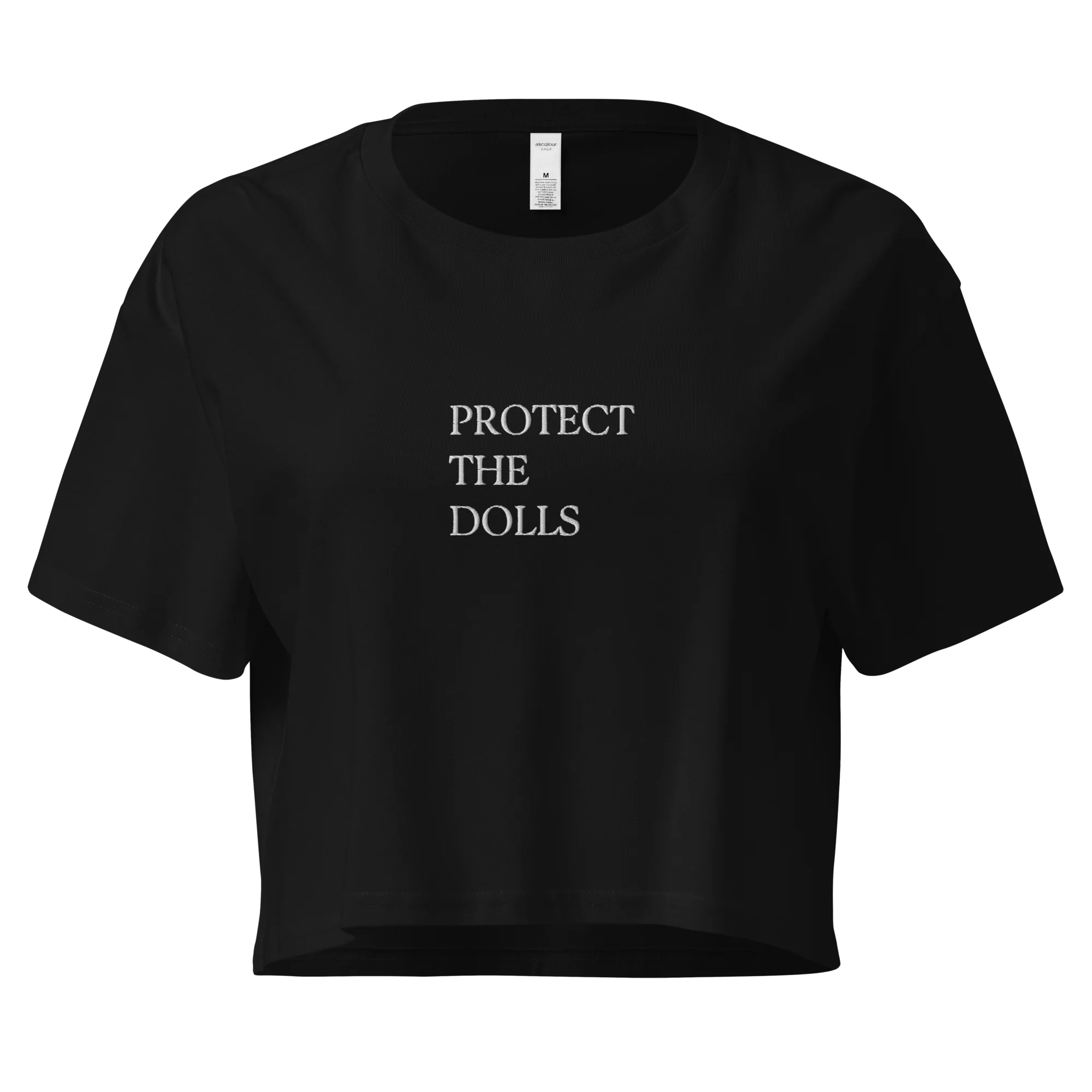 Protect The Dolls Embroidered Crop Tee - Image 4
