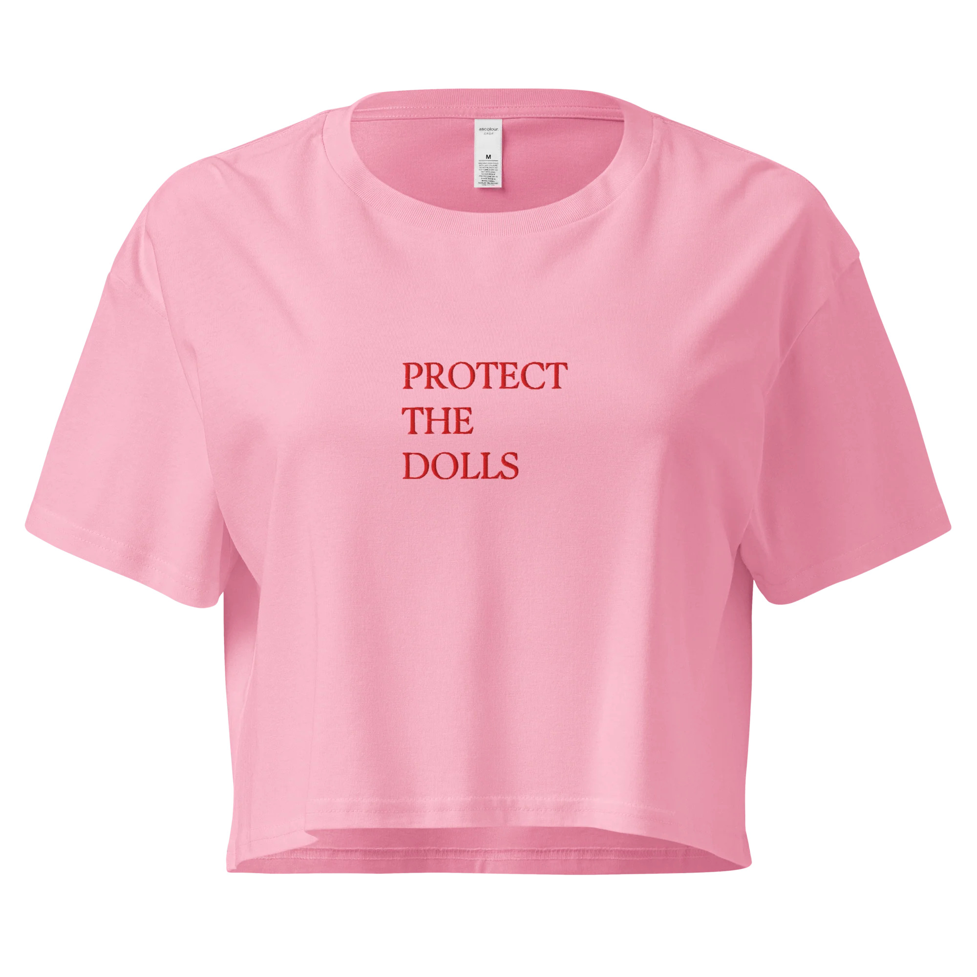 Protect The Dolls Embroidered Crop Tee - Image 7