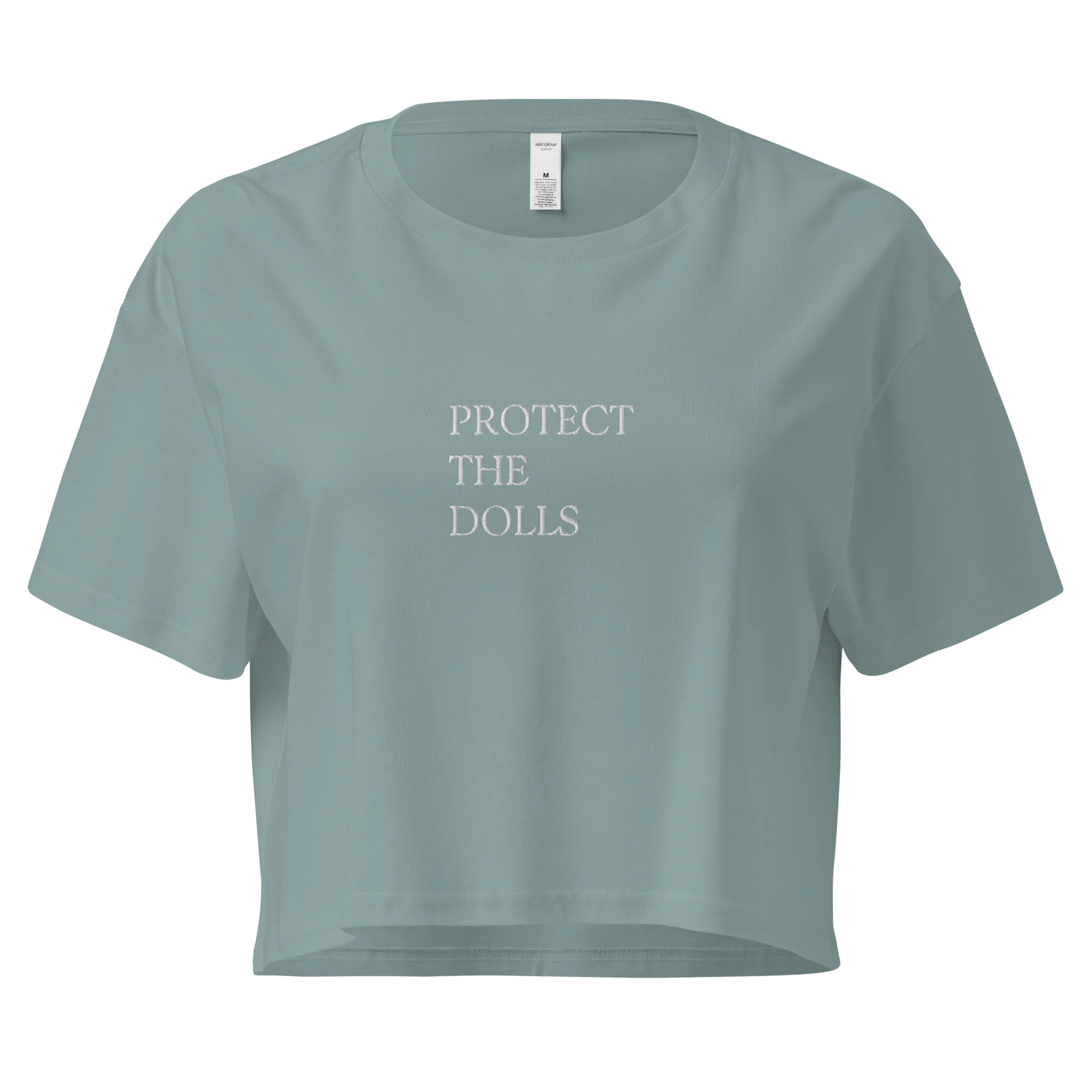 Protect The Dolls Embroidered Crop Tee - Image 8