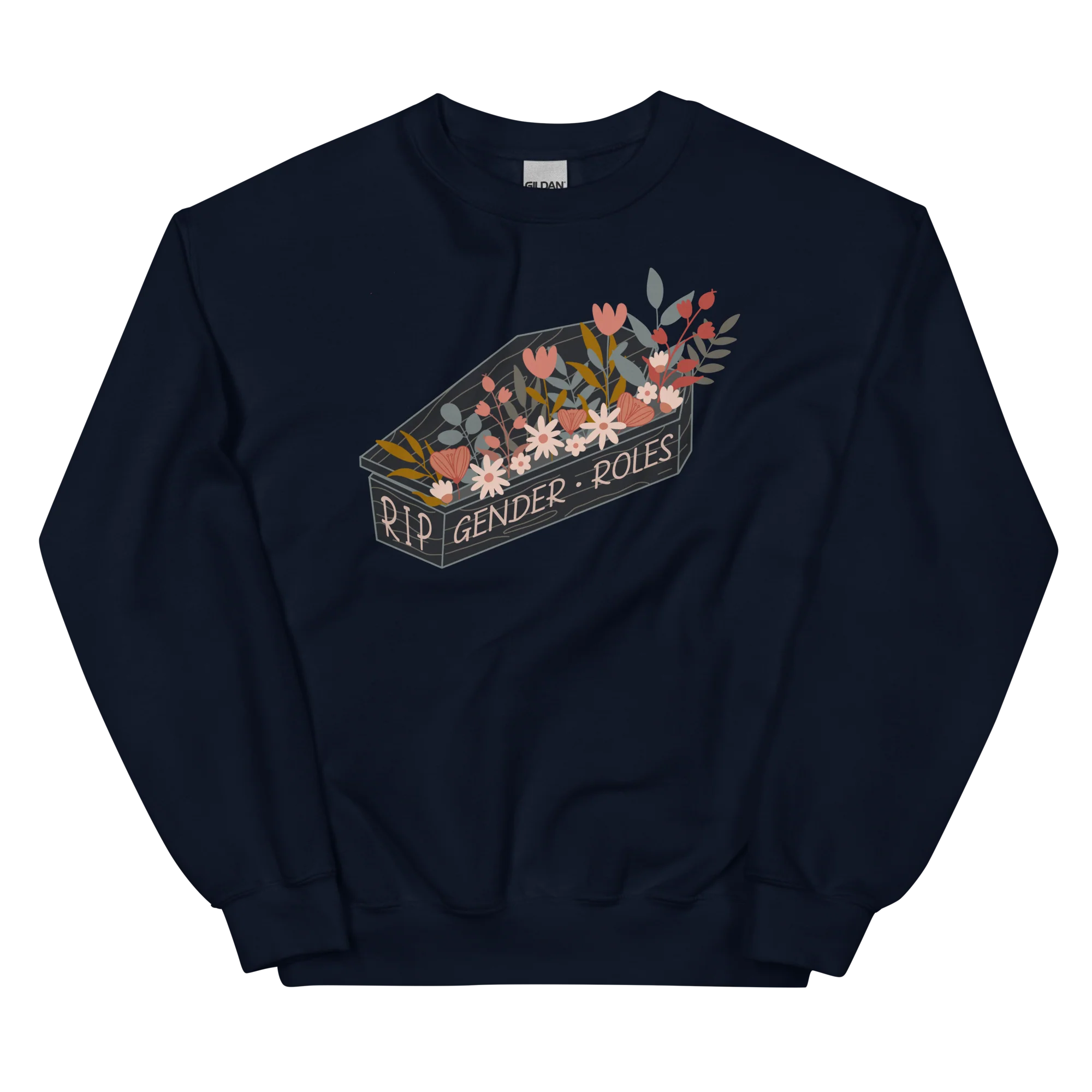 RIP Gender Roles Feminist Crewneck Sweatshirt - Image 11