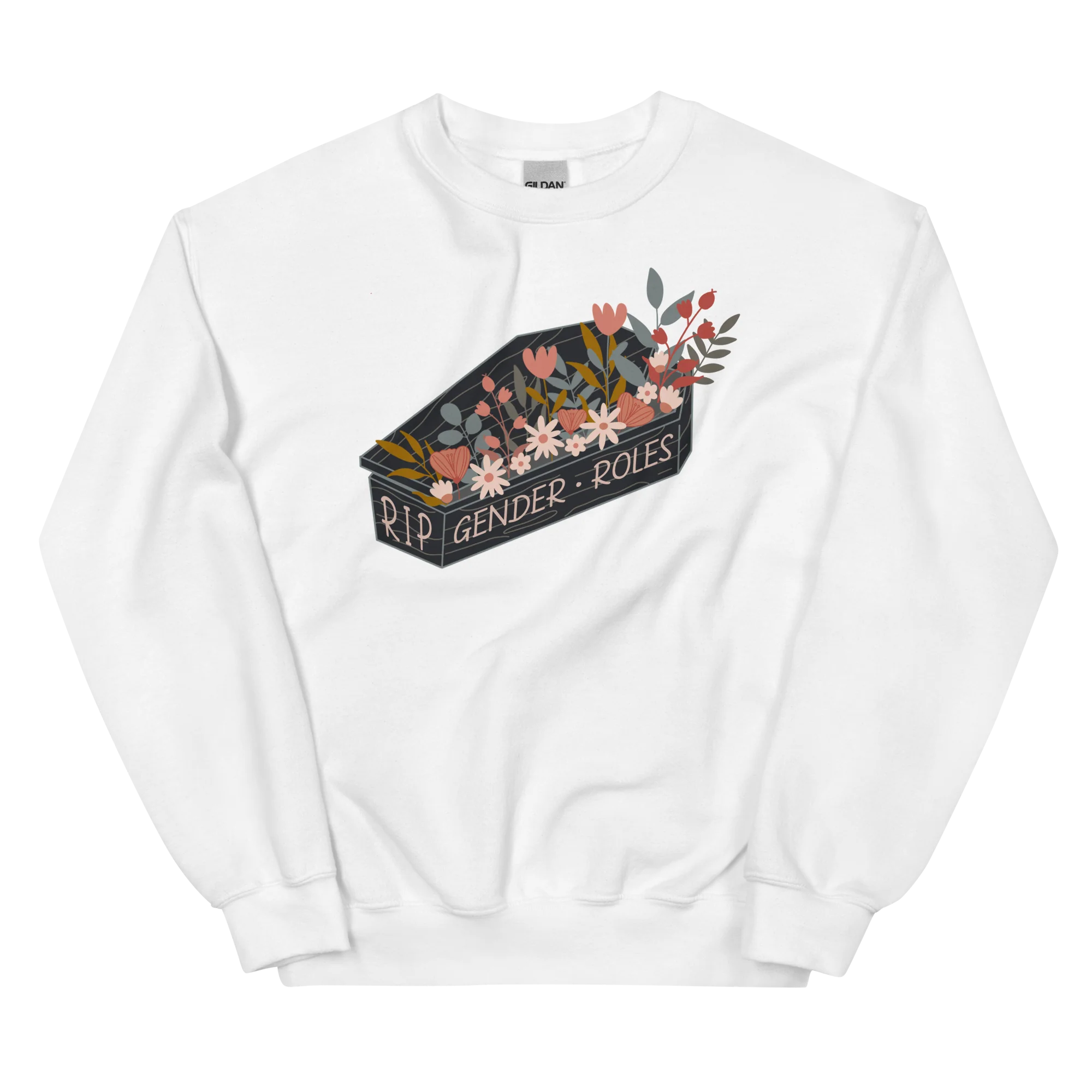 RIP Gender Roles Feminist Crewneck Sweatshirt - Image 5