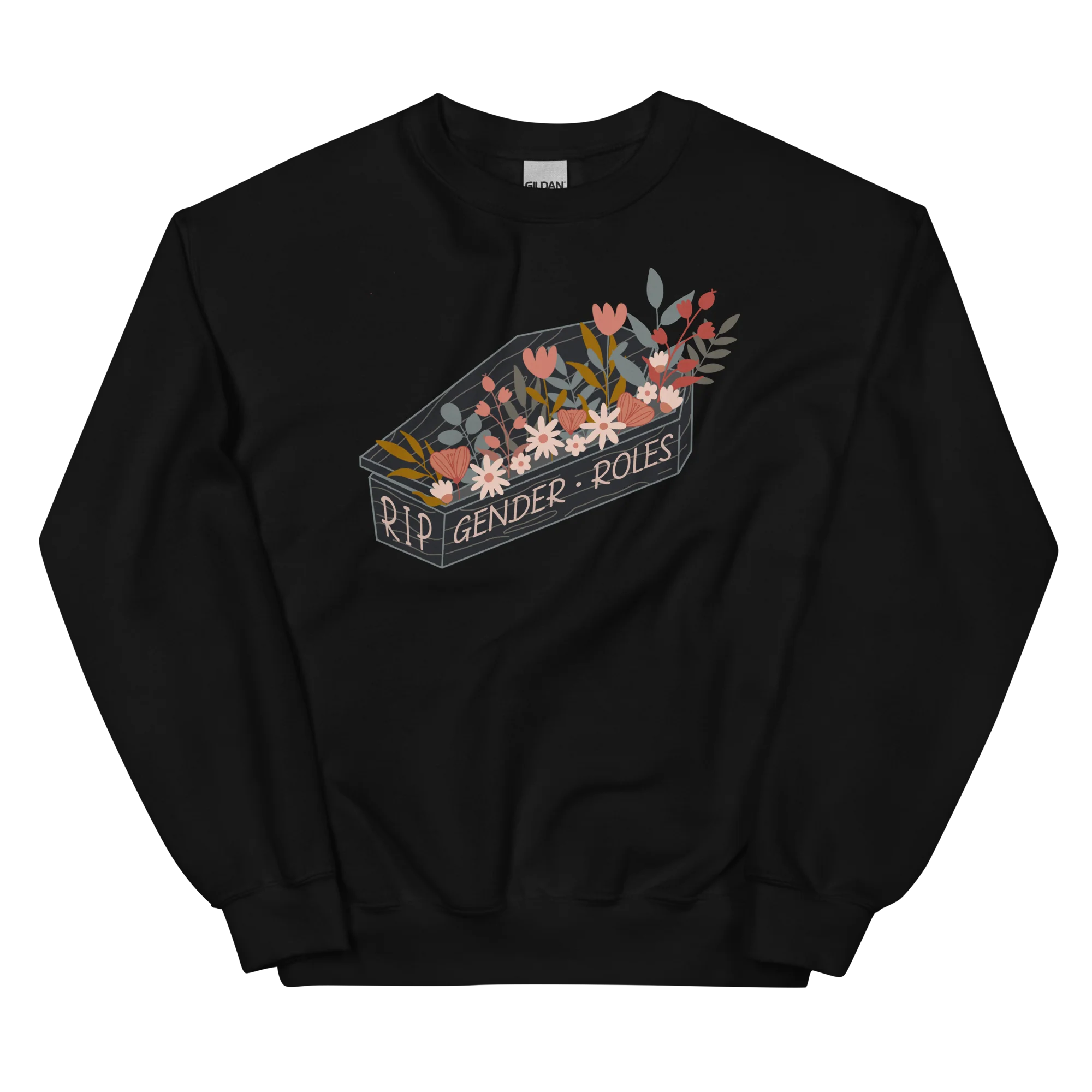 RIP Gender Roles Feminist Crewneck Sweatshirt - Image 7