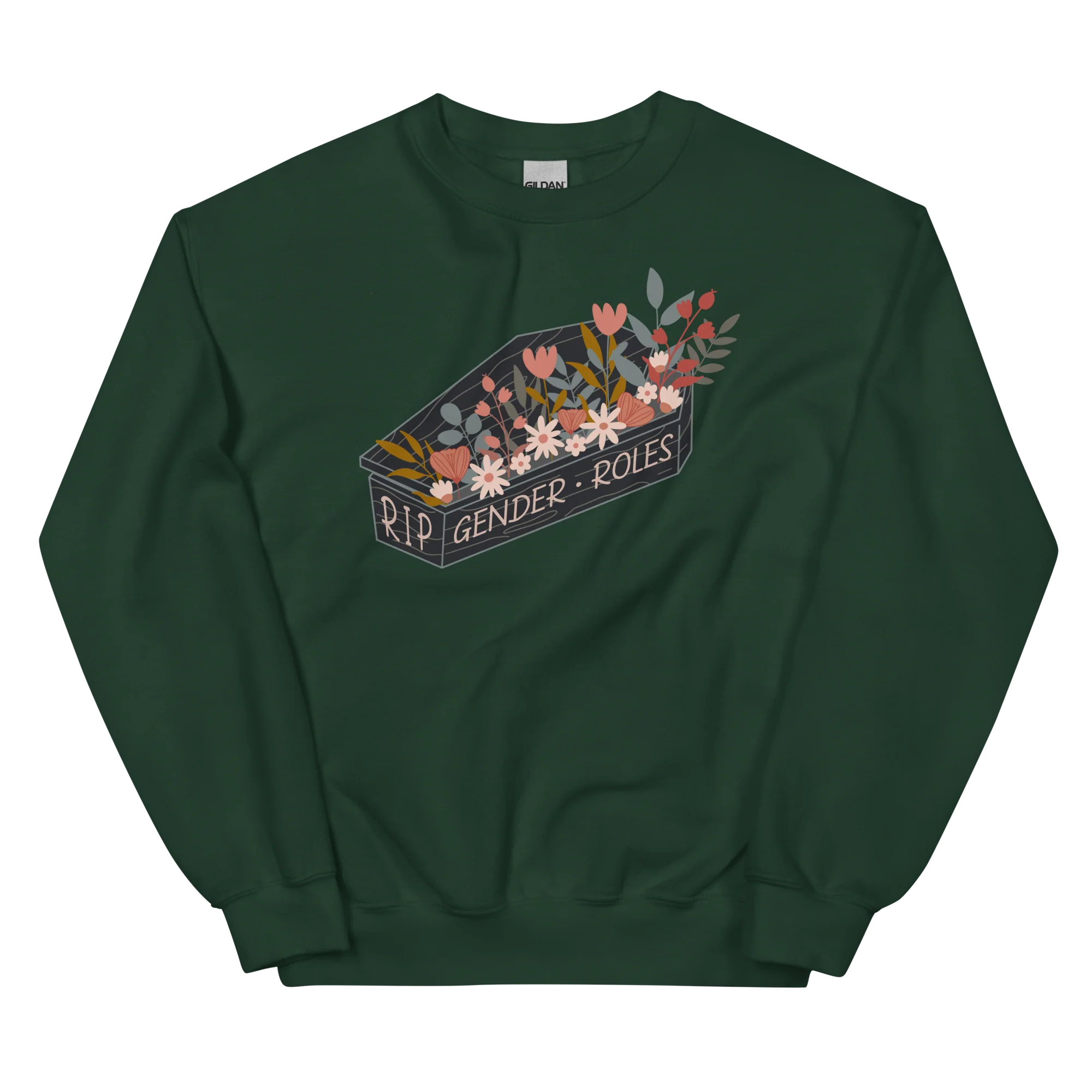 RIP Gender Roles Feminist Crewneck Sweatshirt - Image 8