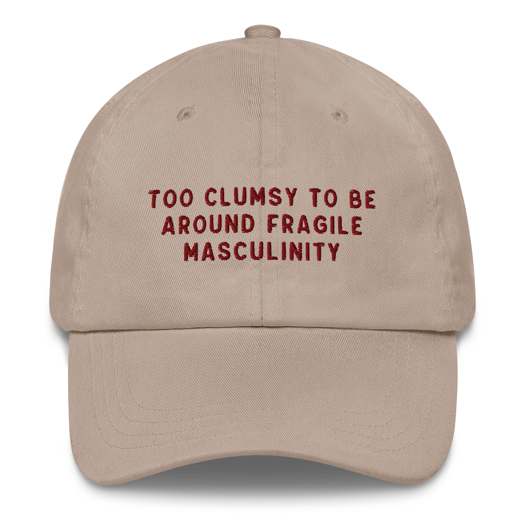 Too Clumsy to be Around Fragile Masculinity Embroidered Cap - Image 4