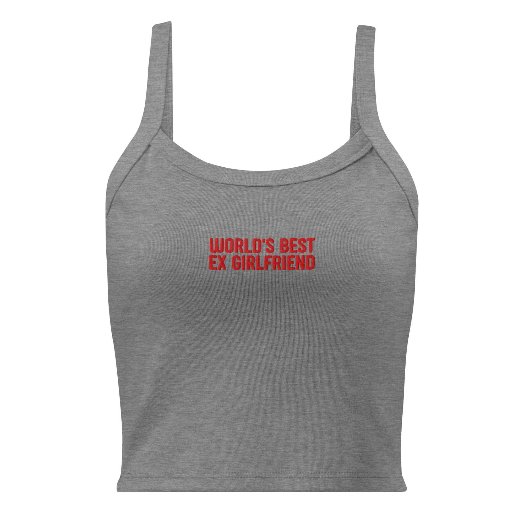 World's Best Ex-Girlfriend Rib Embroidered Tank Top - Image 8